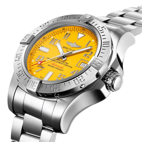 breitling avenger ii seawolf yellow review|Breitling Avenger seawolf price.